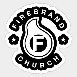 Firebrand White Sticker Design Sticker